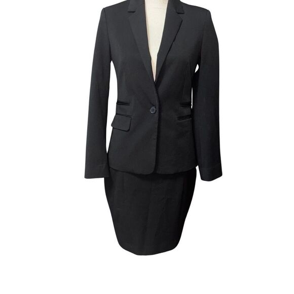 Express Jackets & Blazers - Express Black Blazer and Skirt Suit Set